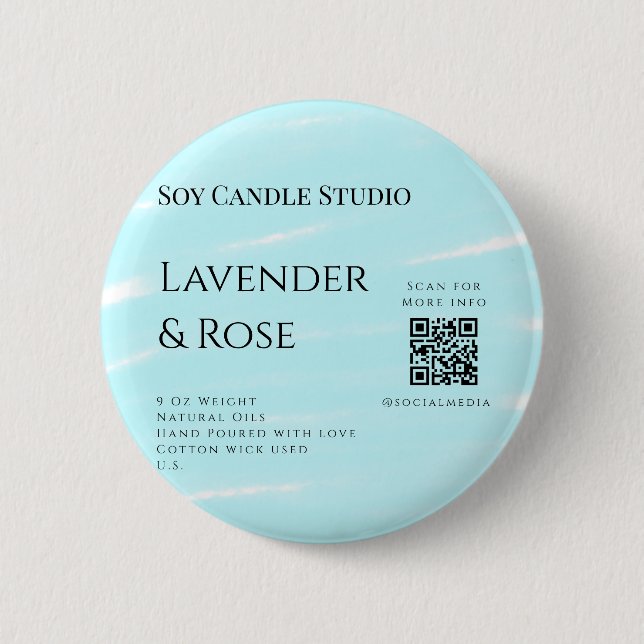 Lavendel Rose Soy Kerzen Business hinzufügen q r C Button (Vorderseite)