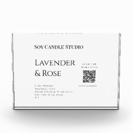 Lavendel Rose Soy Kerzen Business hinzufügen q r C Fotoblock