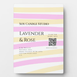 Lavendel Rose Soy Kerzen Business hinzufügen q r C Fotoplatte