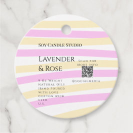 Lavendel Rose Soy Kerzen Business hinzufügen q r C Geschenkanhänger