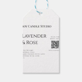 Lavendel Rose Soy Kerzen Business hinzufügen q r C Geschenkanhänger