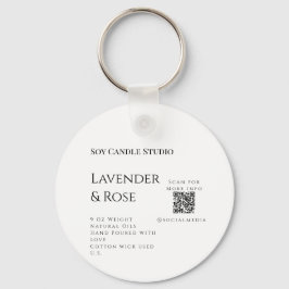 Lavendel Rose Soy Kerzen Business hinzufügen q r C Schlüsselanhänger