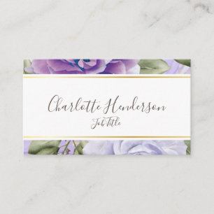 Lavendel-Rose-Visitenkarte Visitenkarte