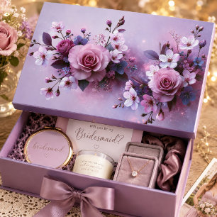 Lavendel-Rosen-Blütenstrauß-Decoupage Seidenpapier