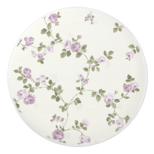Lavendel-Rosen-schäbige Keramikknauf