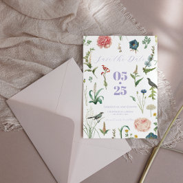 Lavendel Sage Garden Save the Date Karte