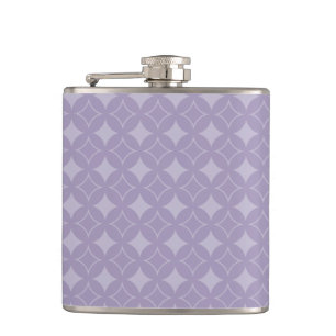 Lavendel-Schippo-Muster Flachmann