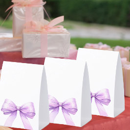 Lavendel-Schleife DIY-Schreiben Sie Ihre eigene Pa Tischaufsteller