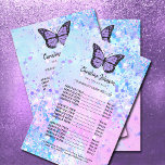 Lavendel-Schmetterling-Schönheitssalon Flyer<br><div class="desc">Schönheitssalon Flyer</div>
