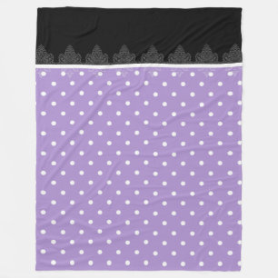 Lavendel & schwarze Streifen Tiffany's Fleece Blan