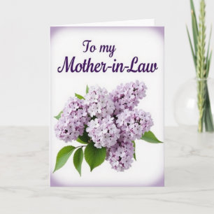 Lavendel Schwiegermutter Karte