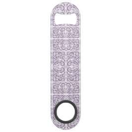 Lavendel-Scrollwork-Muster Speedflaschenöffner