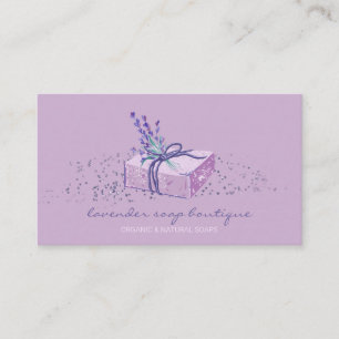 Lavendel-Seifenmacher-Geschenk Visitenkarte
