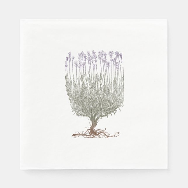 Lavendel Serviette (Vorderseite)