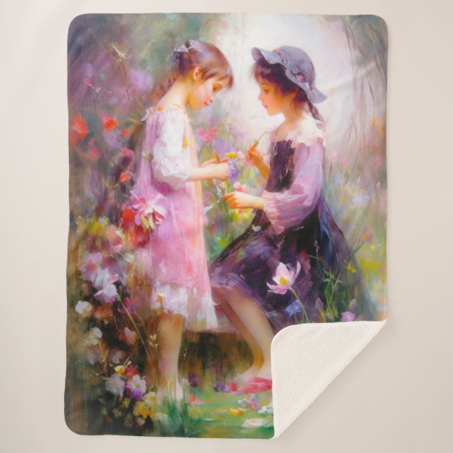 Lavendel Sherpadecke (Vorderseite)