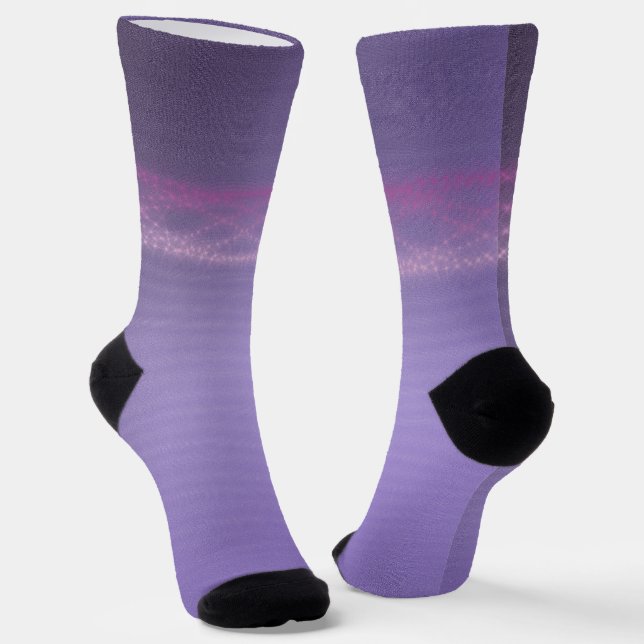 Lavendel Socken (Gewinkelt)