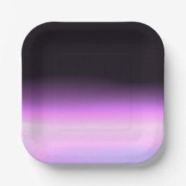 Lavendel-Sonnenuntergang Pappteller