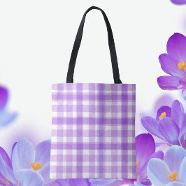 Lavendel Spring Kariert Tasche