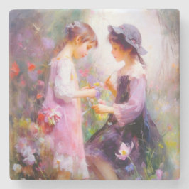 Lavendel Steinuntersetzer