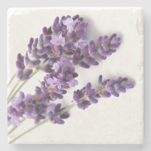 Lavendel-SteinUntersetzer - Provence-Sammlung Steinuntersetzer (Vorderseite)