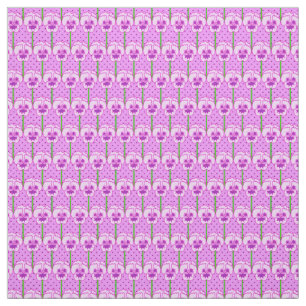 Lavendel-Stiefmütterchen - retro Tapetenmuster Stoff