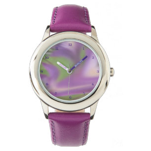 Lavendel-Strudel-Uhr Armbanduhr