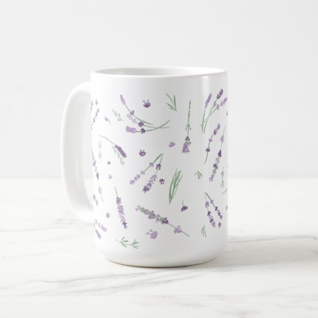 Lavendel-Tasse Kaffeetasse (Vorderseite Links)