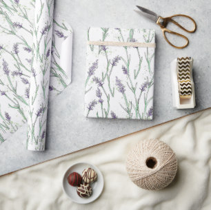 Lavendel-Tinte und Wasserfarben-Geschenkpapier Geschenkpapier