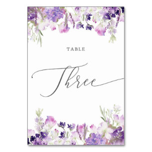 Lavendel Tischnummer