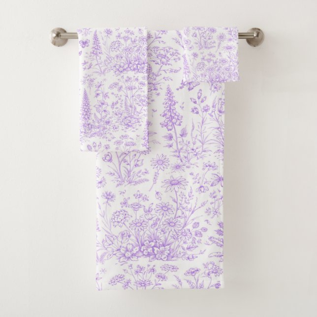 Lavendel-Toile Badhandtuch Set (Insitu)