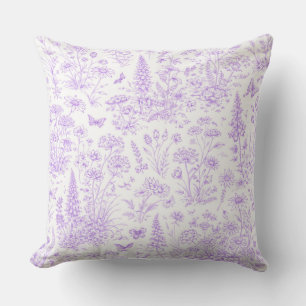 Lavendel-Toile Kissen