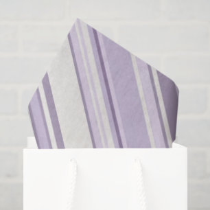 Lavendel-Töne weiche Elfenbein-Streifen Seidenpapier
