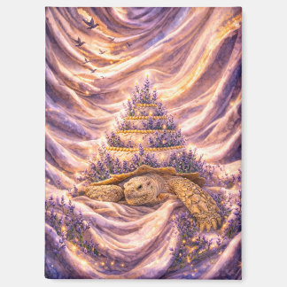 Lavendel-Träume Geburtstagskuchen Sulcata-Schildkr Magnet