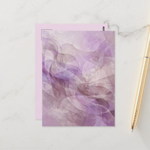 Lavendel Traumhafter Wirbel Flieder Mauve Lavendel Postkarte