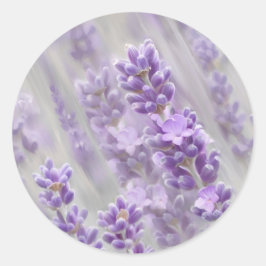 Lavendel träumt. runder aufkleber