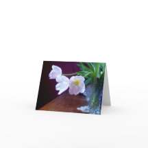 Lavendel-Tulpe-Anmerkungs-Karte