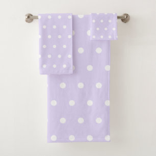 Lavendel-Tupfen Badhandtuch Set