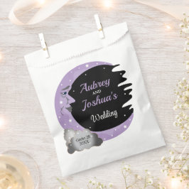 Lavendel über der Mondhochzeit Personalisiert Geschenktütchen