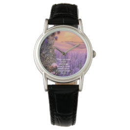 Lavendel-Uhr Klagelieder 3:23 Armbanduhr