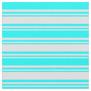 Lavendel- und Cyan-Streifen-/Linenmuster Stoff