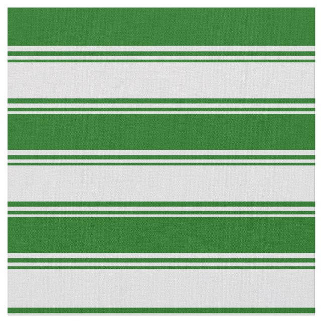 Lavendel und dunkle grüne Streifen Stoff (Nahaufnahme)