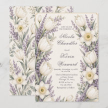 Lavendel- und Elfenbein-Hochzeit