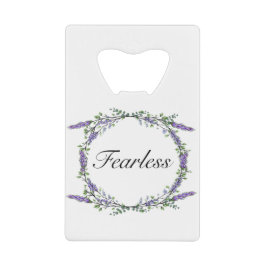 Lavendel und Eukalyptus Fearless Geldbeutel Flaschenöffner