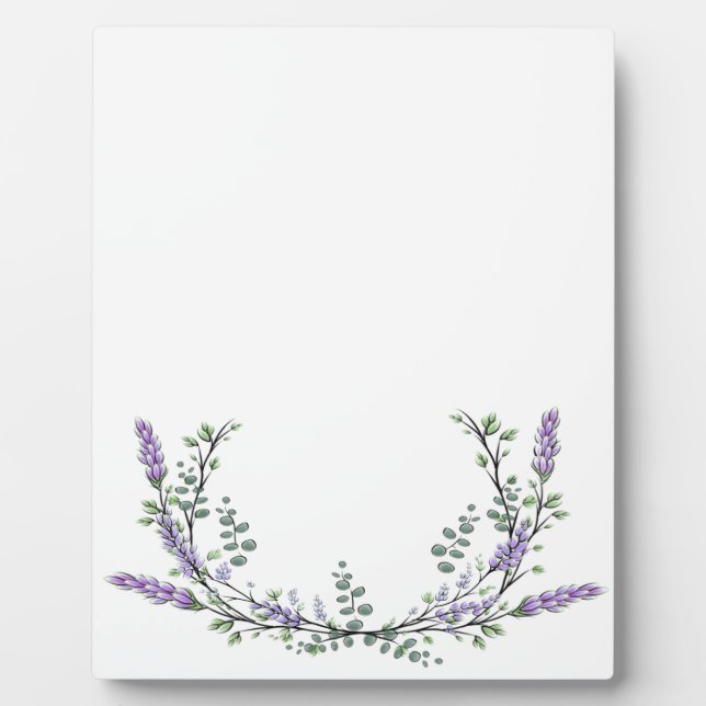 Lavendel und Eukalyptus Fotoplatte (Vorderseite)