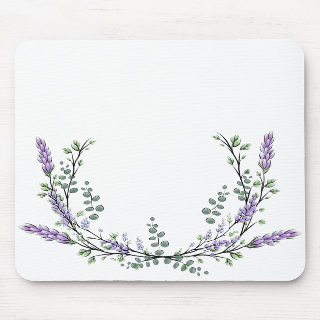 Lavendel und Eukalyptus Mousepad (Vorne)