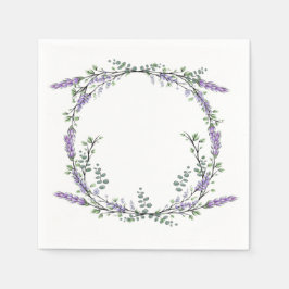 Lavendel und Eukalyptus Serviette