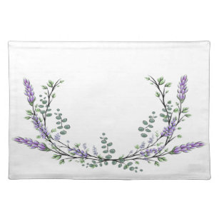 Lavendel und Eukalyptus Stofftischset