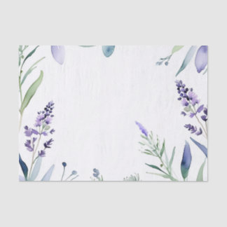 Lavendel und Eukalyptus Wasserfarbe Seidenpapier