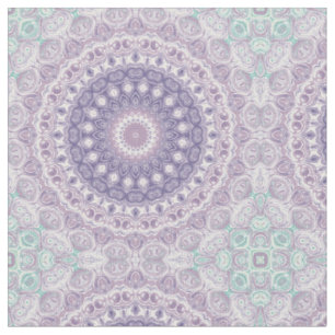 Lavendel- und Flieder-Mandala-Muster Stoff