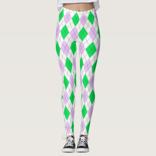 Lavendel und grüne Raute Leggings